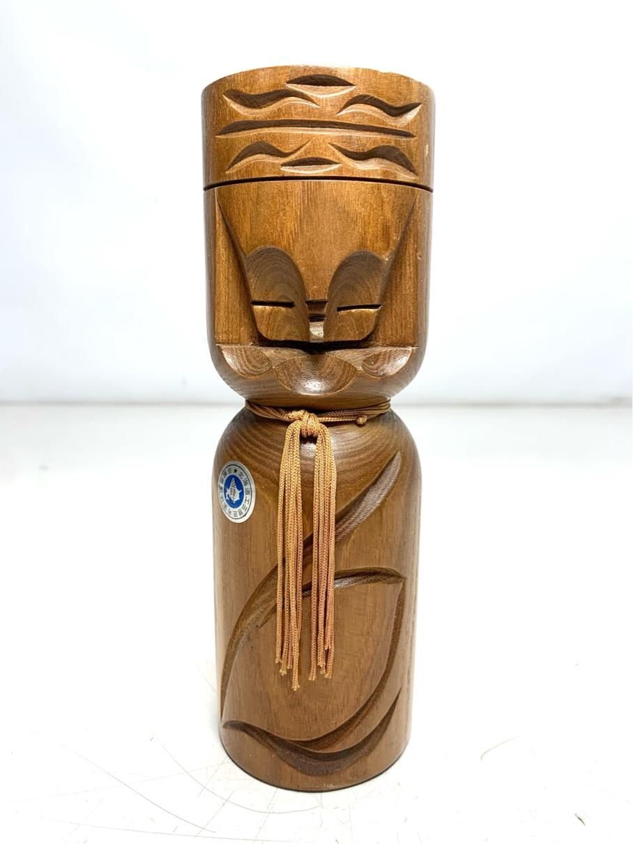 貴重 ニポポ人形 木彫り アイヌ 北海道 民芸品 伝統工芸 ヴィンテージ