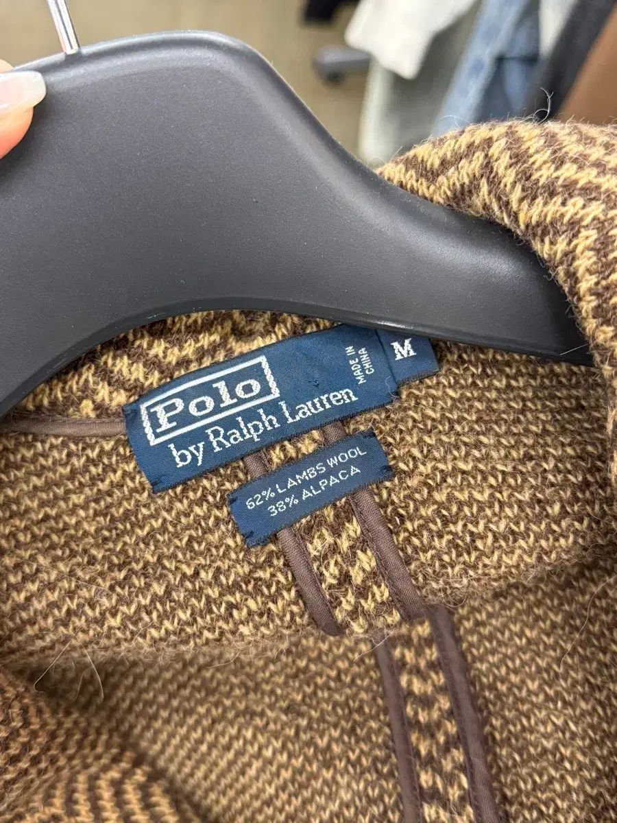 ポロラルフローレン Classic ラムウール アルパカ ヘリンボーン ニット