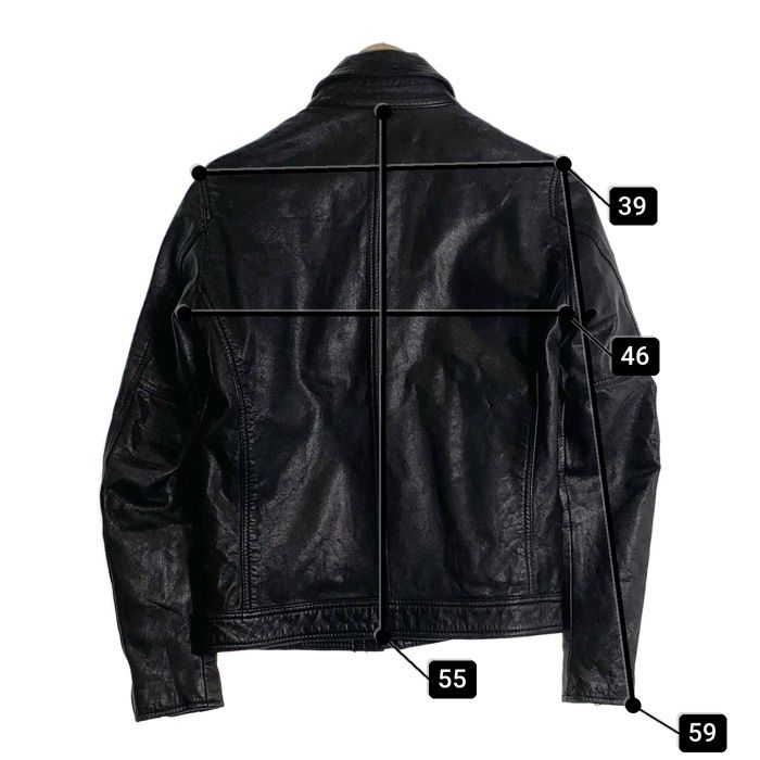 RALEIGH ラリー レザー シングルライダース M mackshow RALEIGH ラリー SINGLE LEATHER JACKET ゴートスキン レザーシングル