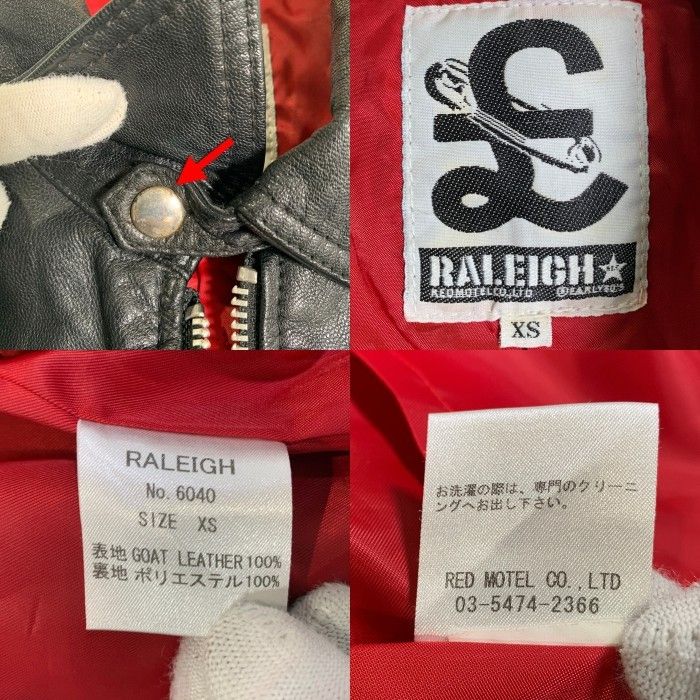 RALEIGH ラリー SINGLE LEATHER JACKET ゴートスキン レザーシングル