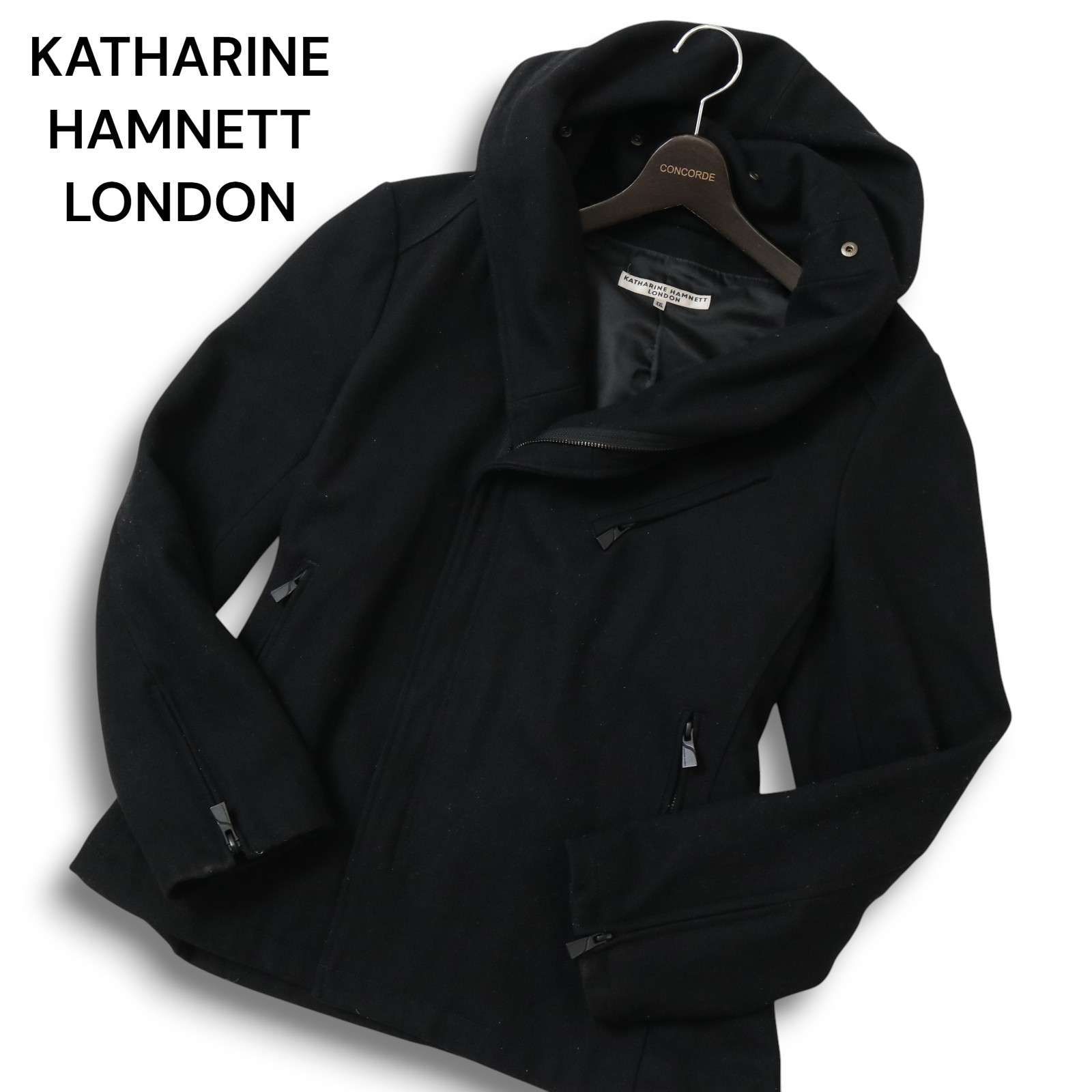 KATHARINE HAMNETT LONDON キャサリン ハムネット ウール☆ フーディー