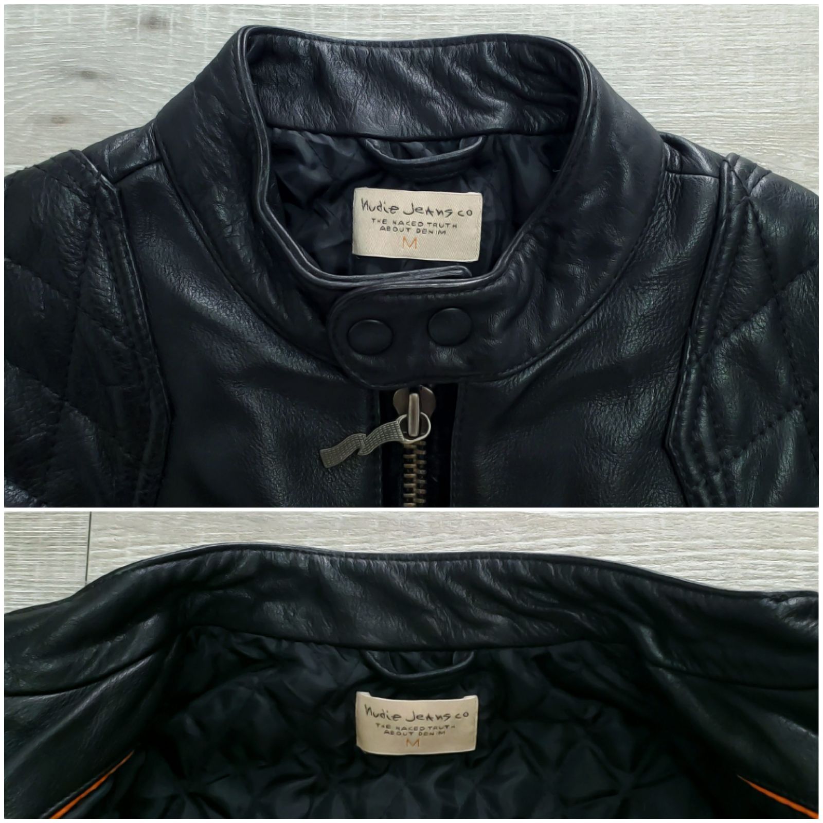 Nudie Jeans ヌーディージーンズ□美品 2010s後期 Keith キース 牛革 