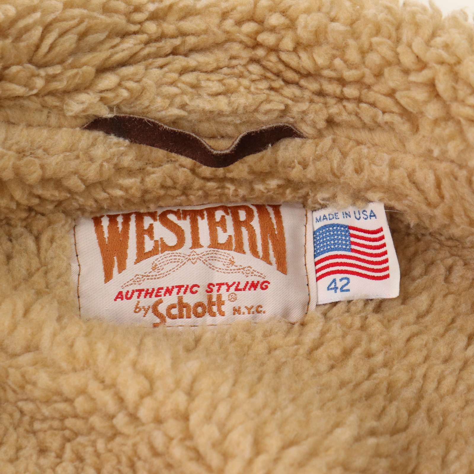 USA製☆ schott ショット WESTERN 秋冬☆ スエード レザー ボア ランチ