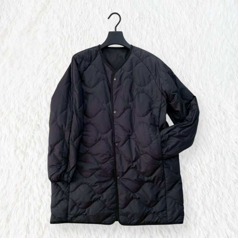 minimaruko様 新品 ナナミカ リバーシブルダウンコート チャコール nanamica（ナナミカ） 新品同様 リバーシブル ダウンコート レディース