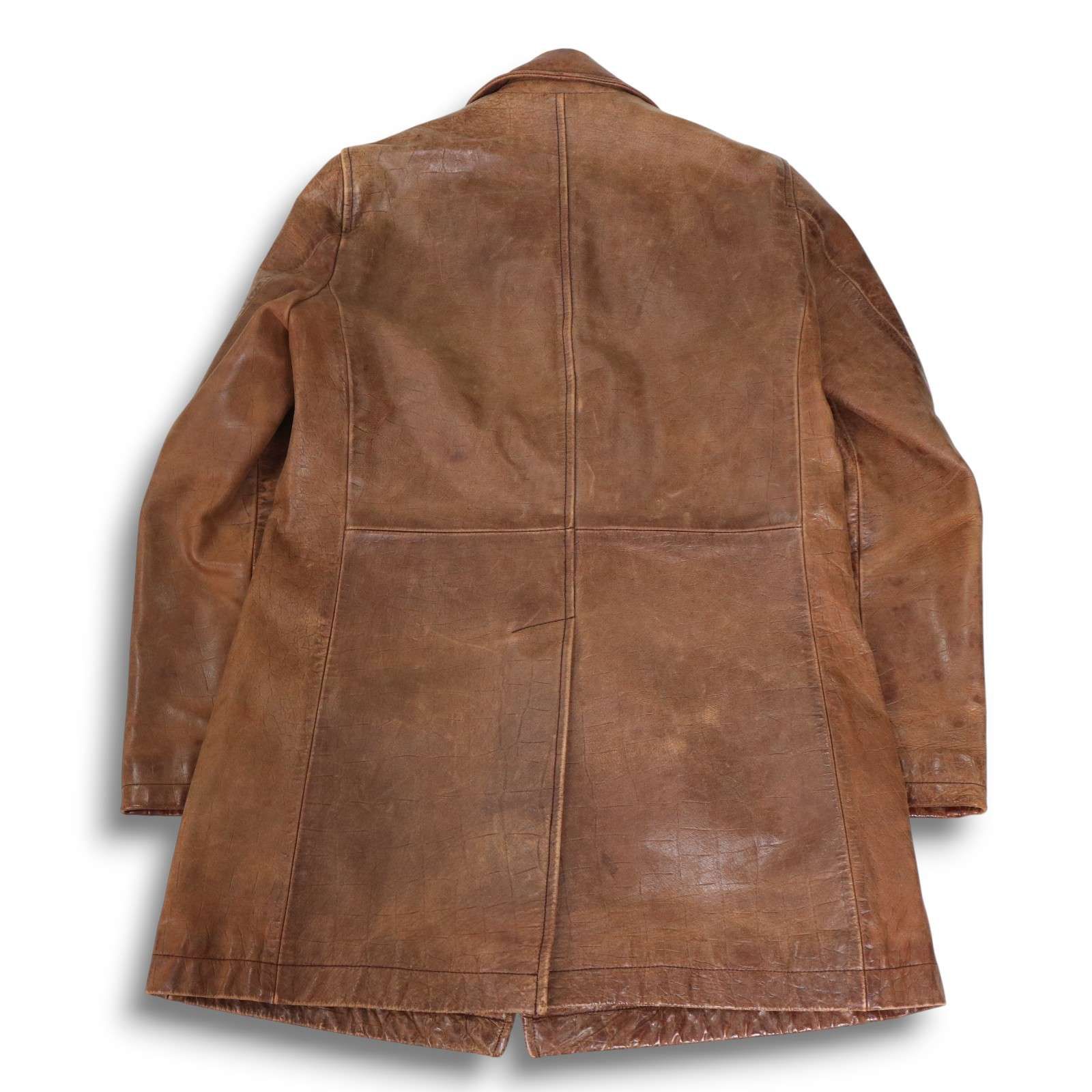 90s~00s☆ ABAHOUSE アバハウス 秋冬 クロコ型押し☆ 牛革 カウ レザー