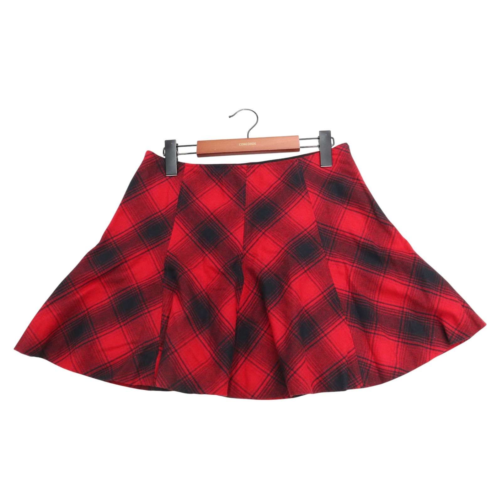 POLO RALPH LAUREN ポロ ラルフローレン 秋冬 タータン チェック フ ミニ スカート Sz.2 レディース