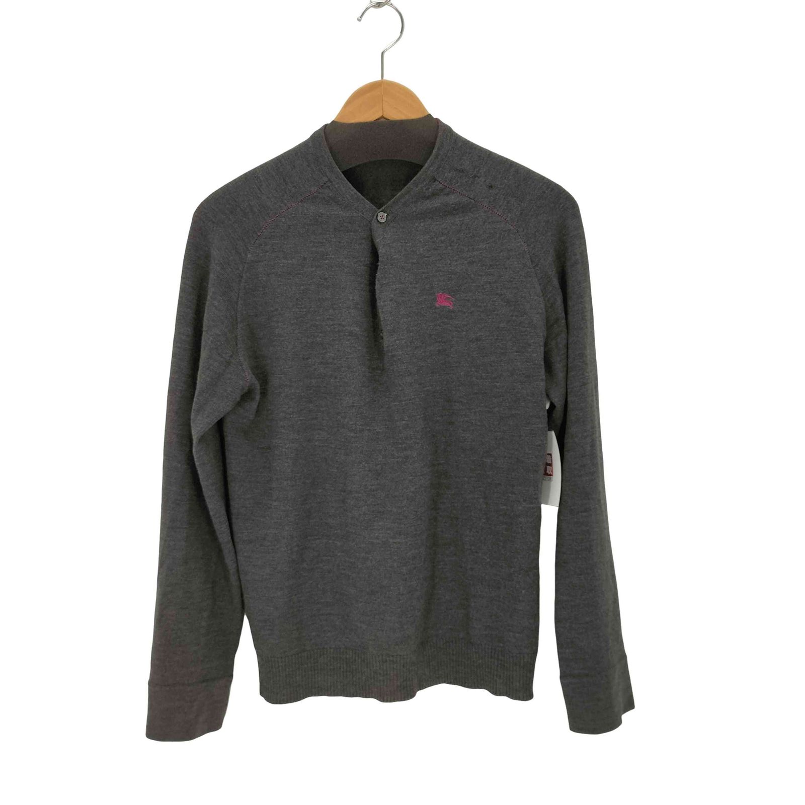 バーバリーブラックレーベル BURBERRY BLACK LABEL ロゴ刺繍ウール