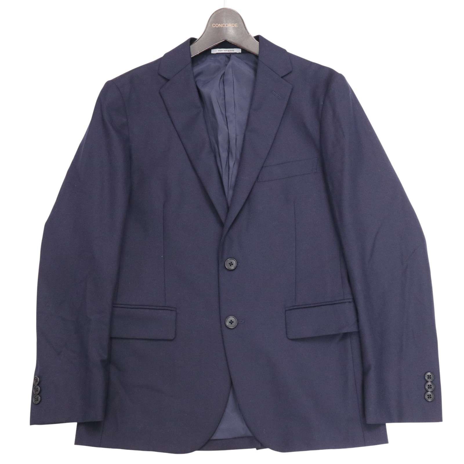 WORK TRIP OUTFITS GREEN LABEL RELAXING ユナイテッドアローズ 秋冬 テーラード ジャケット Sz.S メンズ 紺