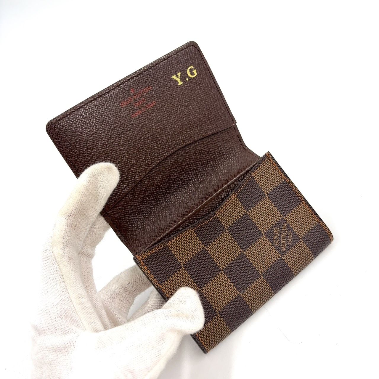 LOUIS VUITTON アンヴェロップ カルト ドゥ ヴィジット ダミエエベヌ