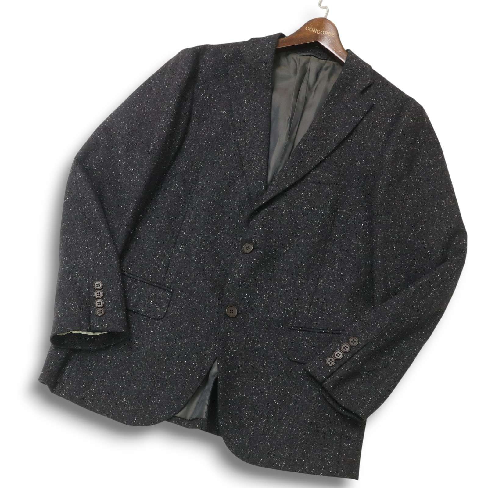 NEWYORKER ニューヨーカー 秋冬 シルク混☆ ウール ネップ テーラード