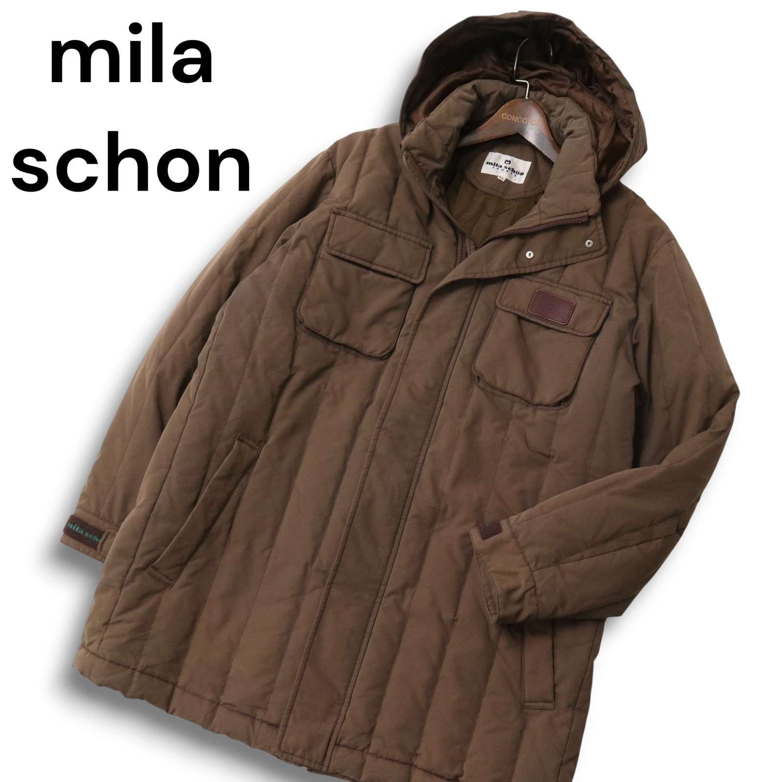 mila schon ミラショーン 秋冬 フード着脱可能 ダウン☆ ジップ