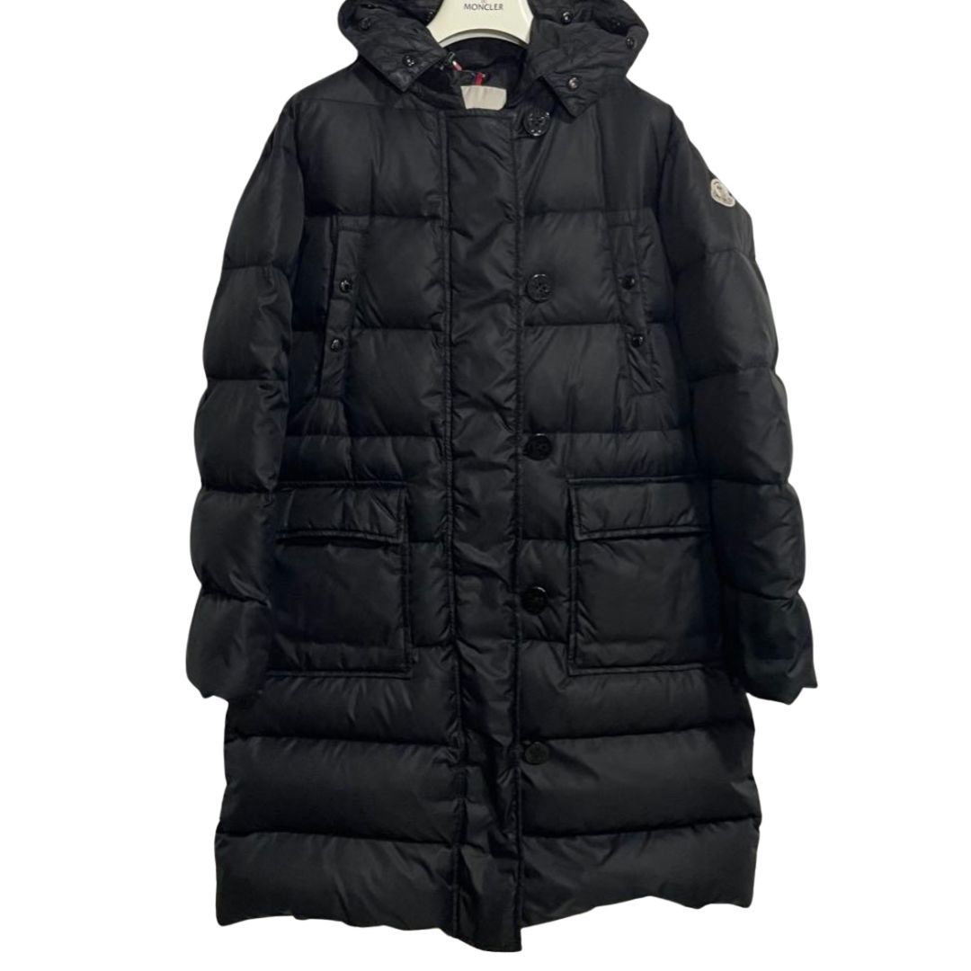 MONCLER/L(1) /ブラック /ダウンジャケット /フード付ロングコート系