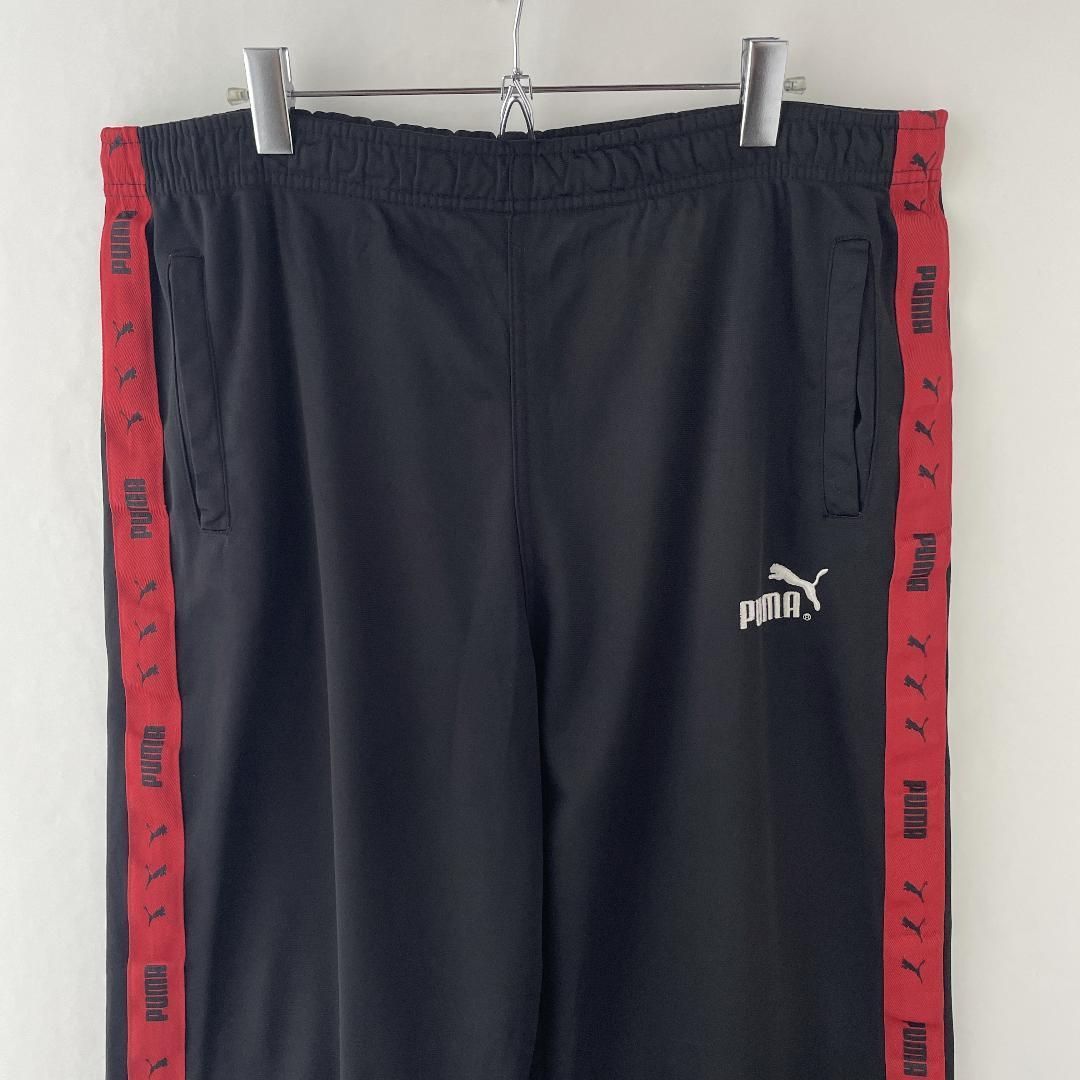 old PUMA トラックパンツ ジャージ 刺繍ロゴ 80s 90s ロゴライン