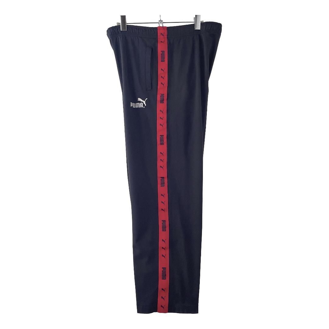 old PUMA トラックパンツ ジャージ 刺繍ロゴ 80s 90s ロゴライン