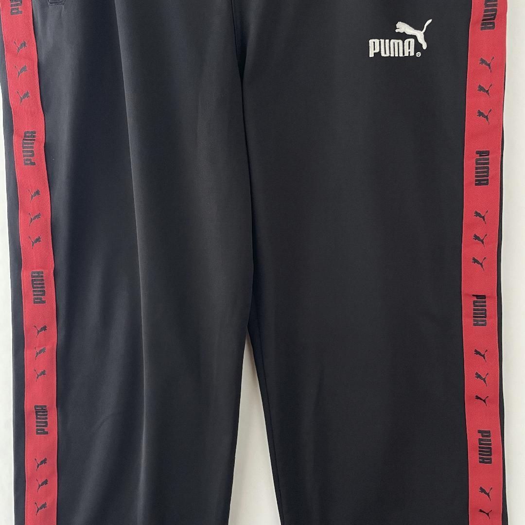 old PUMA トラックパンツ ジャージ 刺繍ロゴ 80s 90s ロゴライン