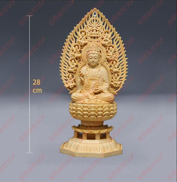 新作☆薬師如来像 木彫 仏教美術 仏師で仕上げ品 28cm 極上品 木彫り