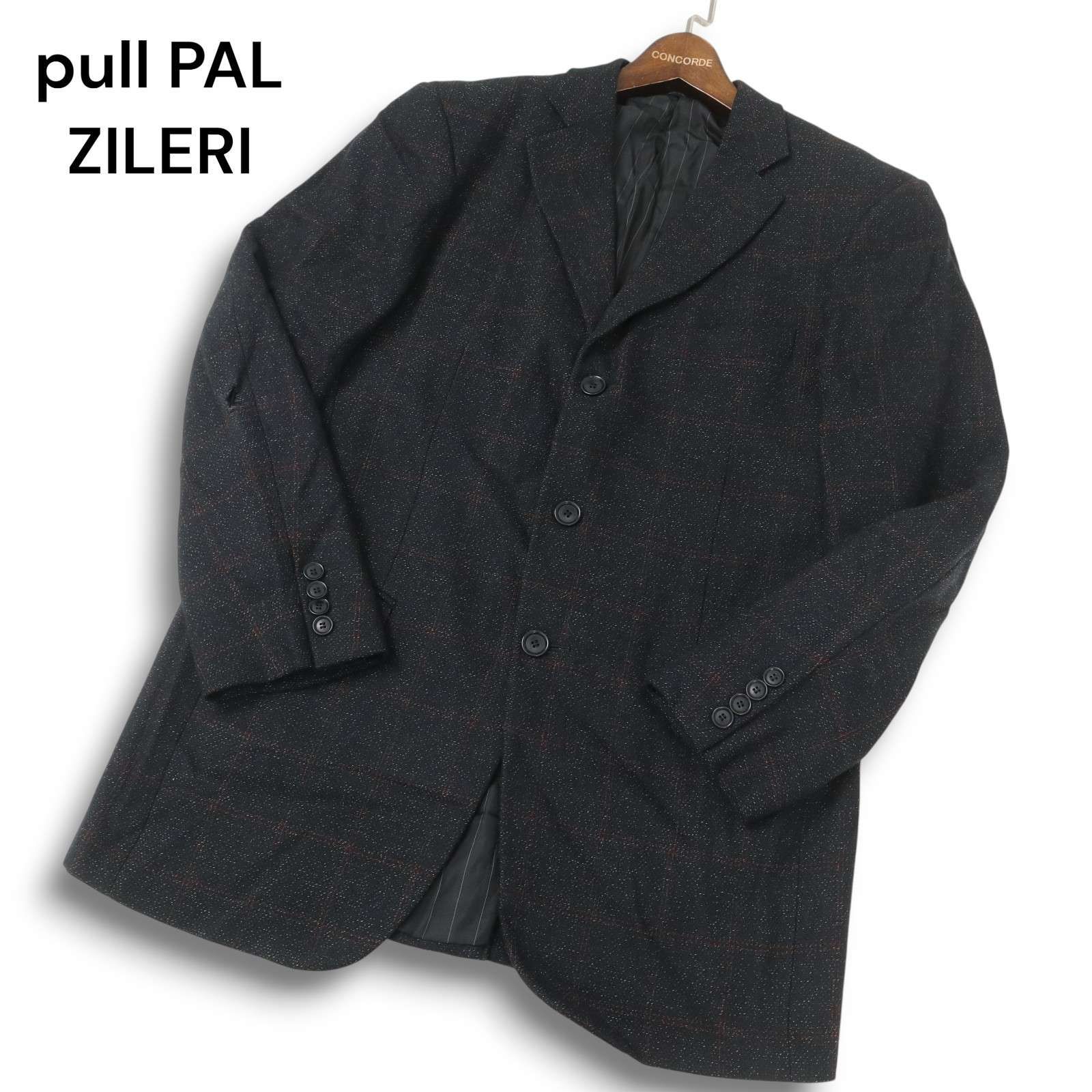 イタリア製☆ Pal Zileri パルジレリ 秋冬 ウール100％ チェック 