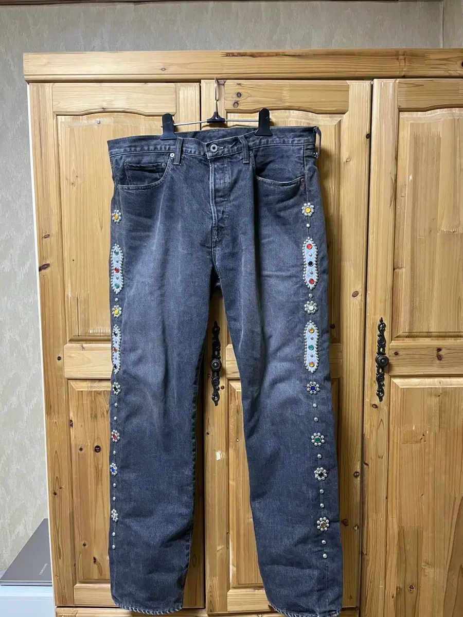 キャピタル　デニム 38 KAPITAL キャピタル モンキー シスコ ジェムストーン デニム パンツ