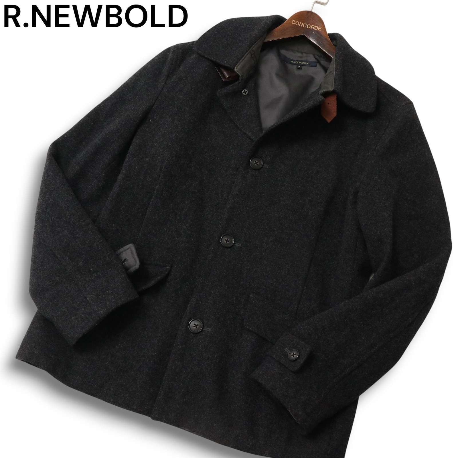 R.NEWBOLD ポールスミス 秋冬 メルトン ウール ジャケット Sz.M メンズ 灰 グレー