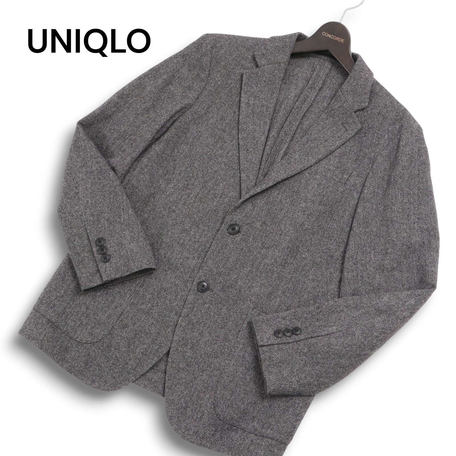 UNIQLO ユニクロ 秋冬 ウール☆ ツイード ヘリンボーン テーラード