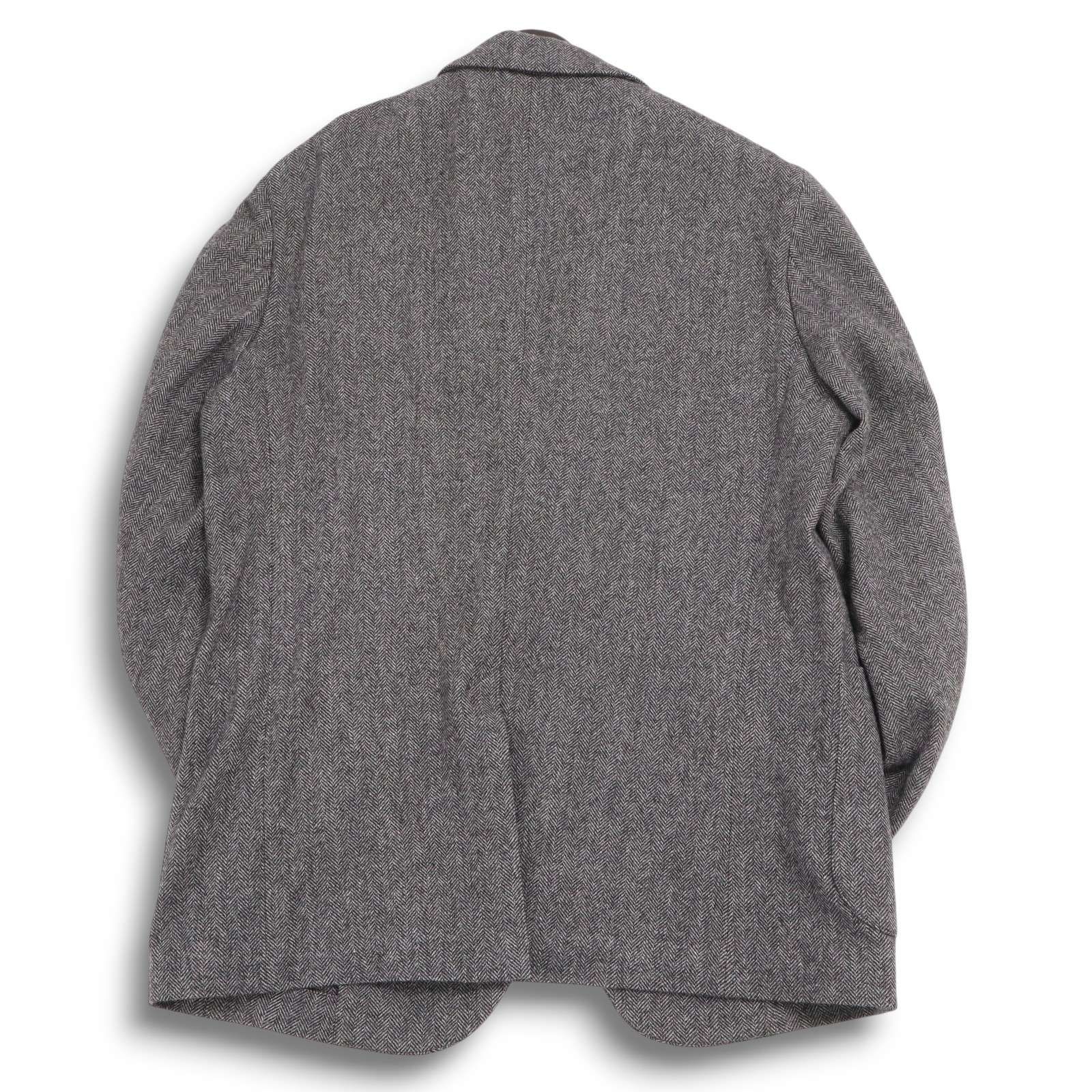 美品✨【ユニクロ シー】テーラードジャケット ヘリンボーン ウール混【L】通勤 UNIQLO ユニクロ 秋冬 ウール☆ ツイード ヘリンボーン テーラード