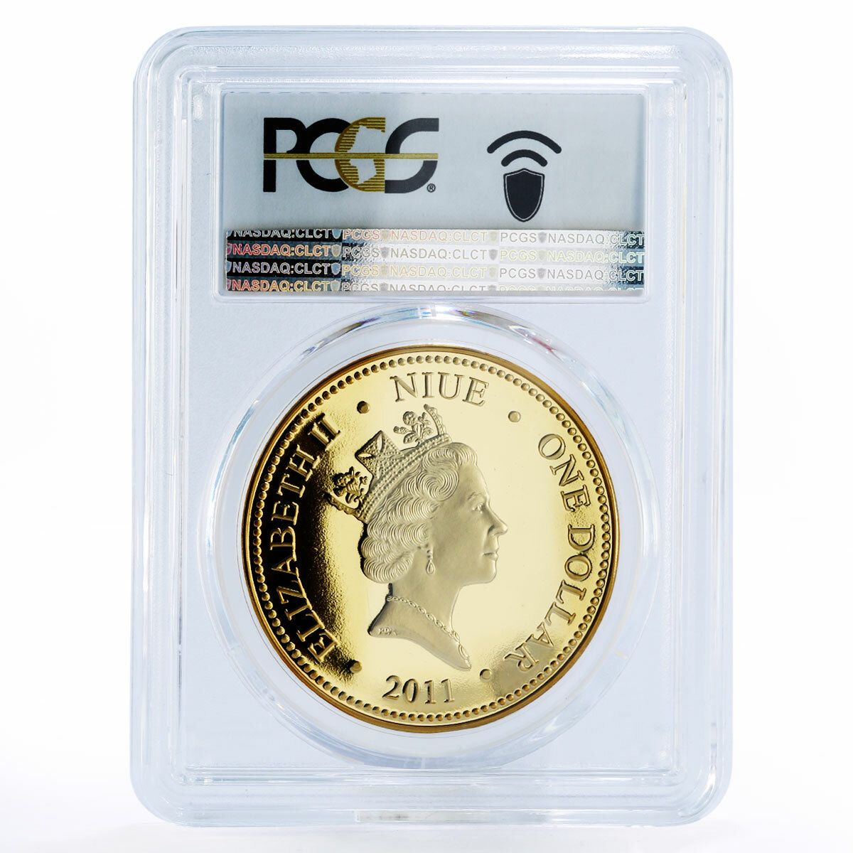 ニウエ 1ドル スターウォーズシリーズ ハン・ソロ MS69 PCGS 金メッキ