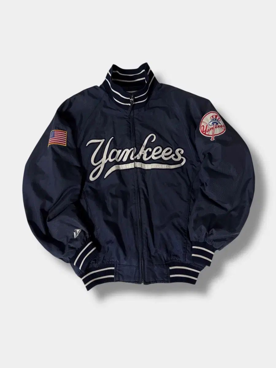 マジェスティック オーバーサイズ 90 s ニューヨークヤンキース ベースボール ブルゾン ジャケット