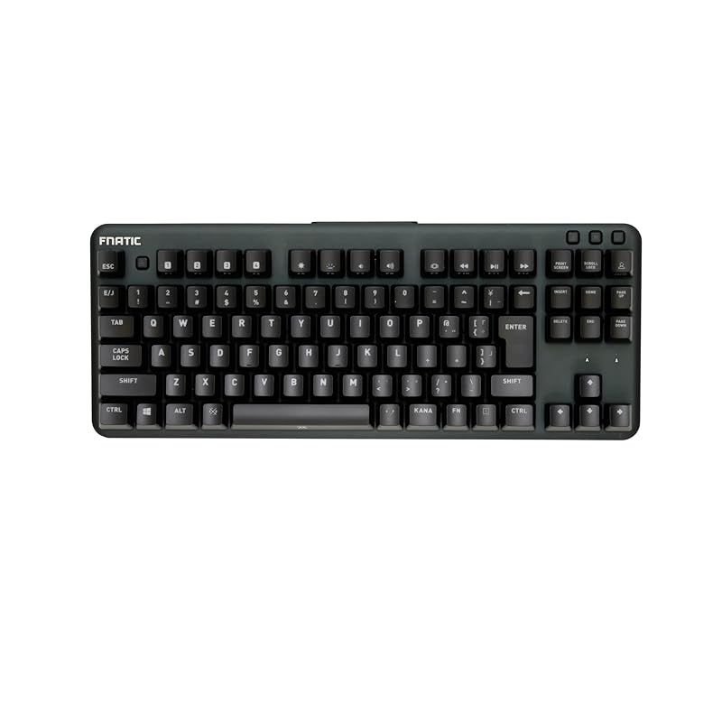  FnaticGear miniSTREAK SILENT JP RGBバックライト CHERRY MX RGB Redキースイッチ搭載 薄型軽量ボディ採用 91キー 日本語配列 有線接続 ゲーミングキーボード KB 0004 007 548 周辺機器 Wii