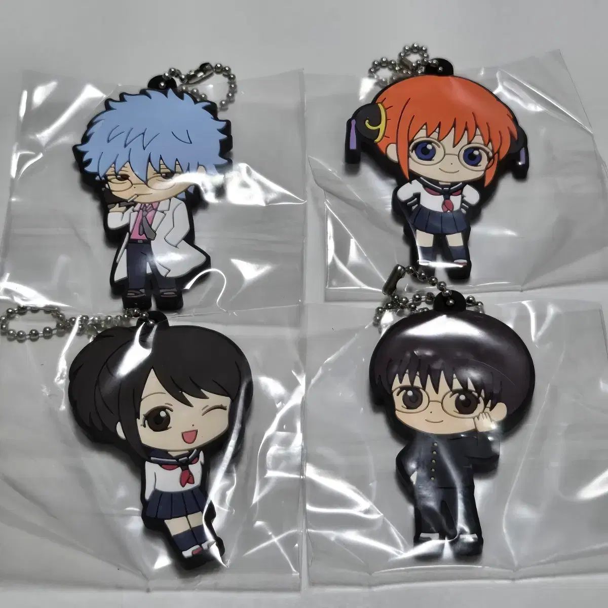 銀魂 3年Z組銀八先生 ラバーストラップ ラバーチャーム キーホルダー