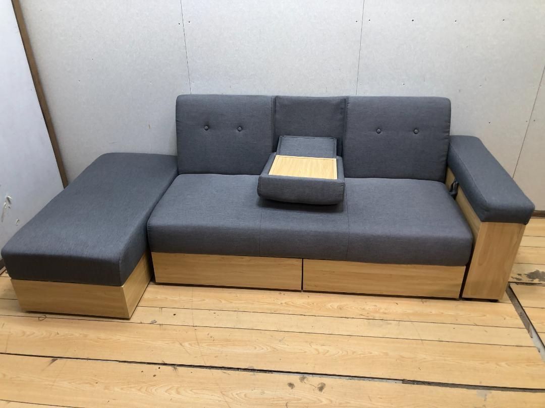 【送料無料】アイリス STSB-2110 ソファベッド 引き出し251001 アイリスオーヤマ STSB-2110 ソファベッド 引き出し収納付き スツール