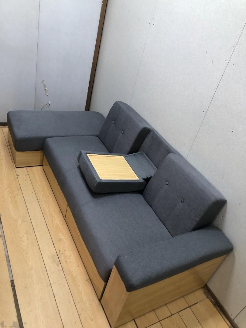 アイリスオーヤマ STSB-2110 ソファベッド 引き出し収納付き スツール