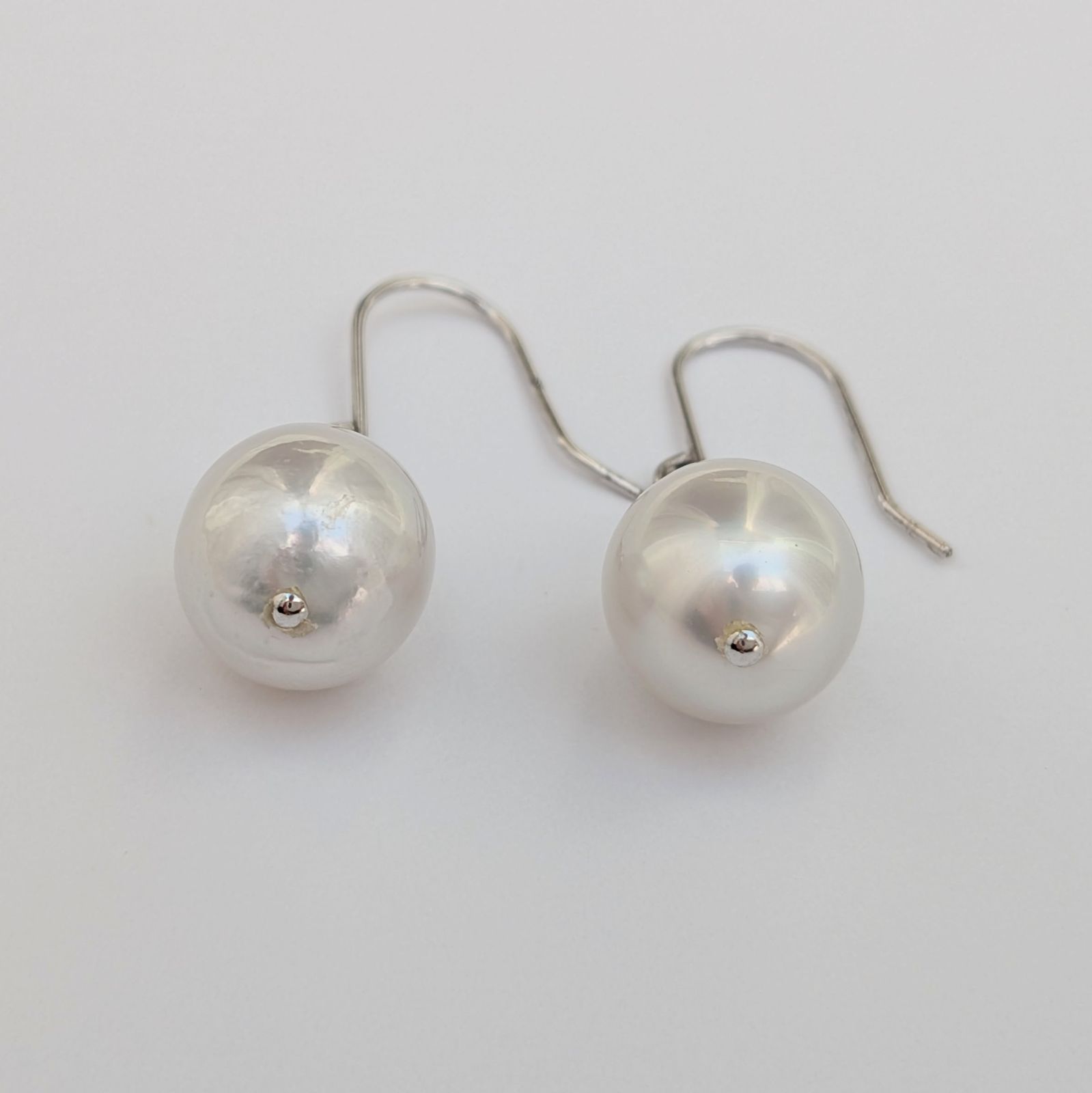 クリスマスセール】白蝶パール ピアス シルバー 9〜9.5mm シルバー