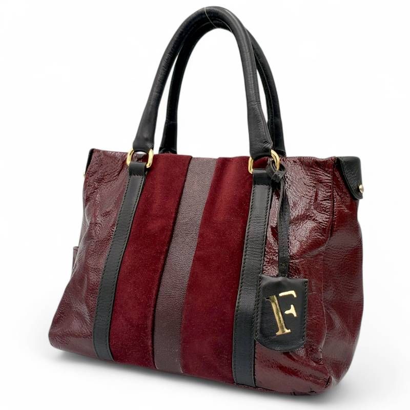 FURLA フルラ トートバッグ ハンドバッグ スエード スウェード 