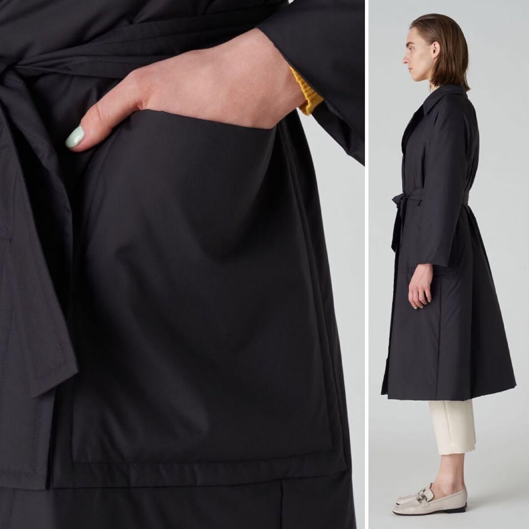 Ballsey 定価4.4万 パデットタフタ ベルテッドコート 36 ブラック
