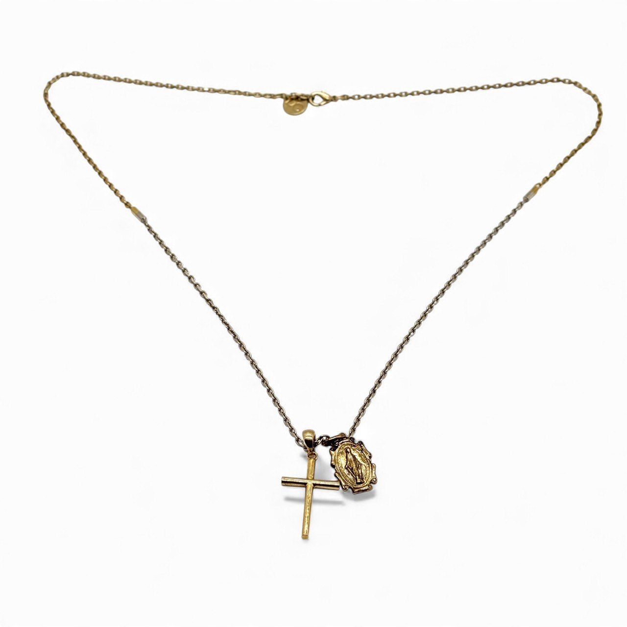 祈りを纏う存在感】 D&G ドルチェ&ガッバーナ ロングネックレス クロス