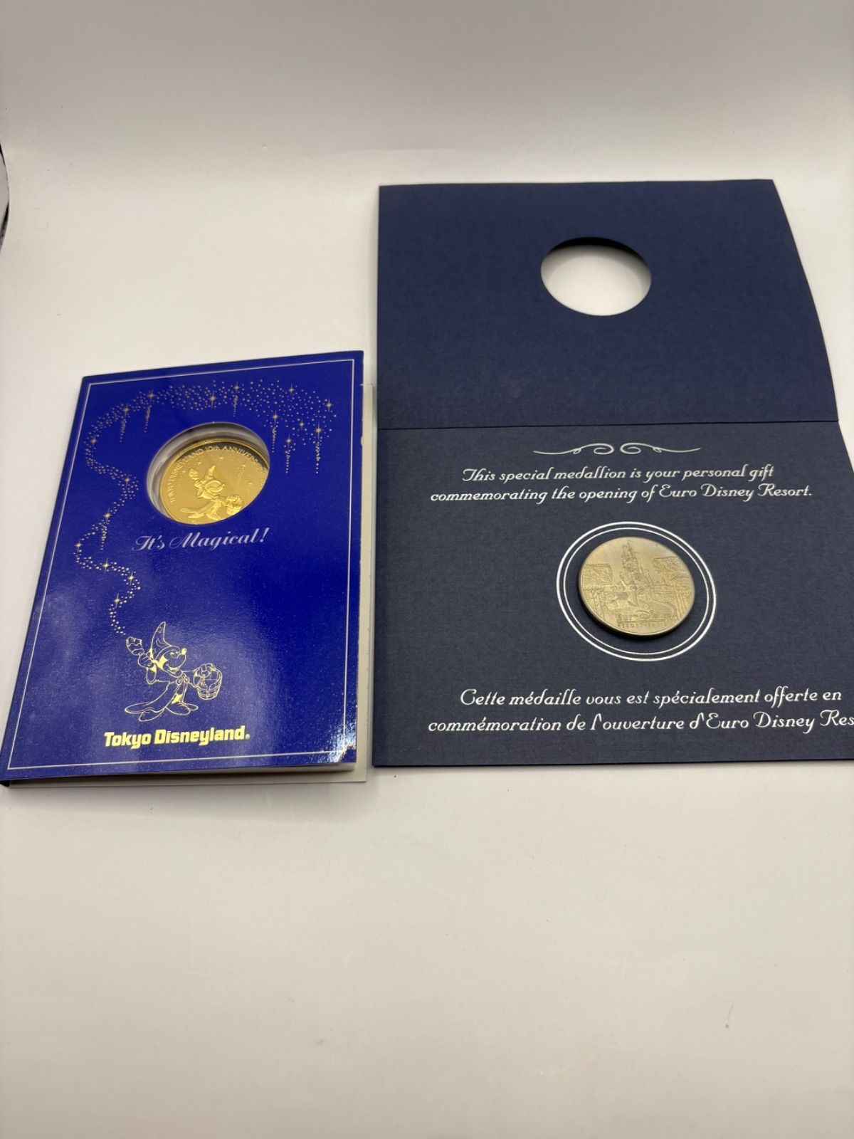 希少セット・非売品】東京ディズニーランド10周年記念メダル＆ユーロ