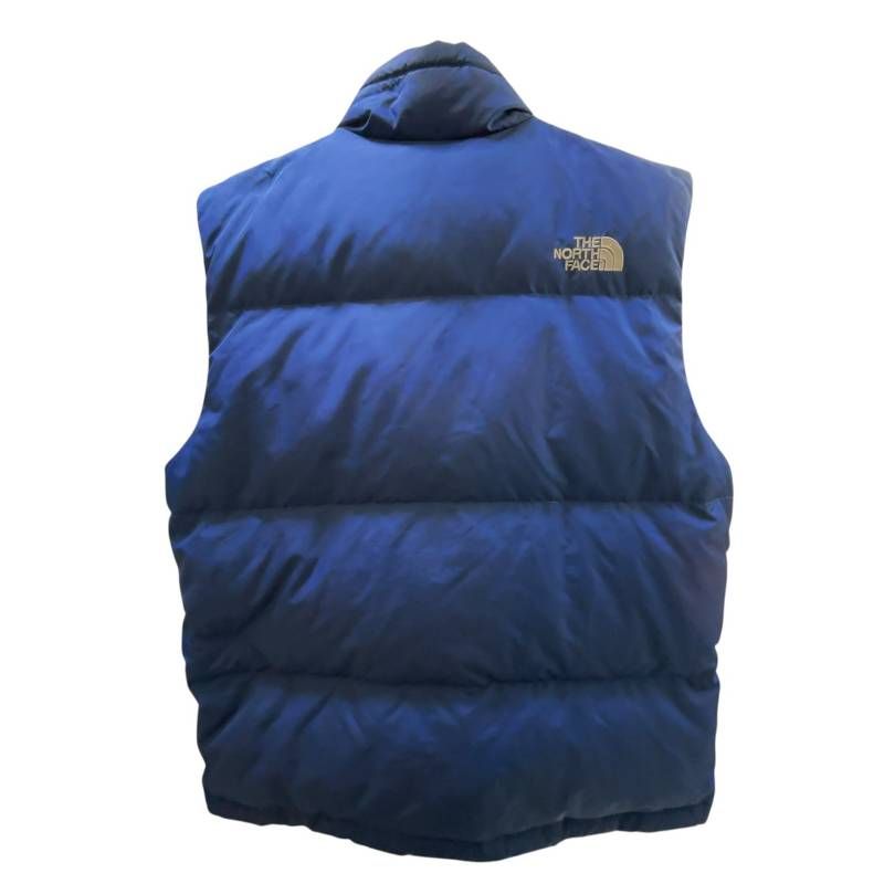 【韓国古着】ノースフェイス　メンズ　ダウンベスト　XLサイズ ノースフェイス ヌプシ ダウンベスト ブルー メンズ XLサイズ 中綿