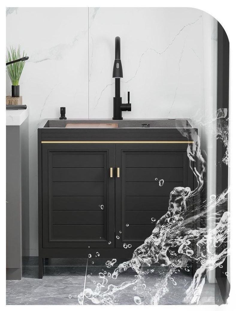 ガーデンシンク ステンレスキッチンシンクキャビネット付き