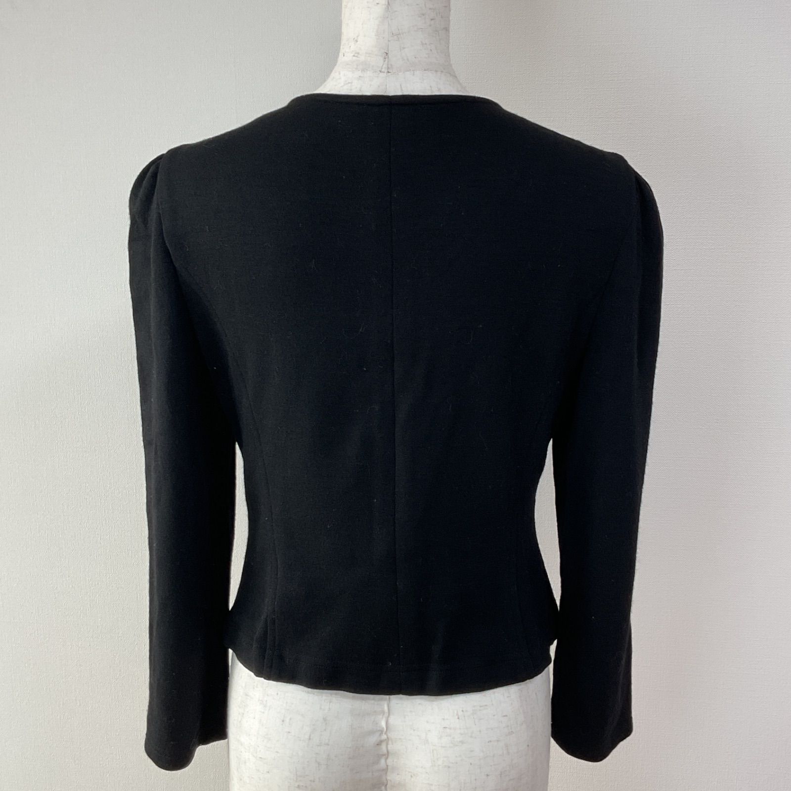 M'S GRACY エムズグレイシー ジップアップカーディガン 黒 40サイズ