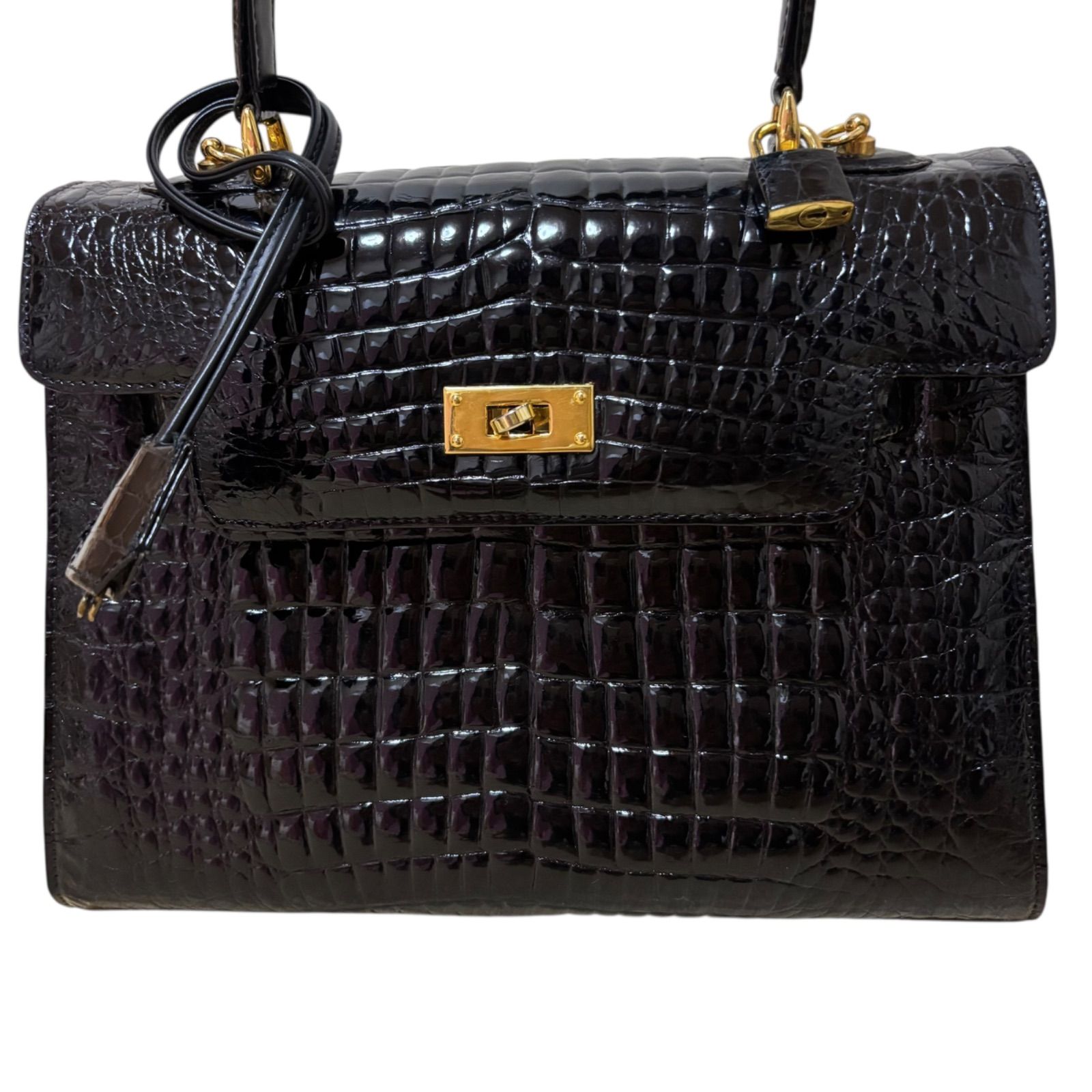 DD122 GENUINE CROCODILE SKIN クロコダイル スキン ハンドバック 