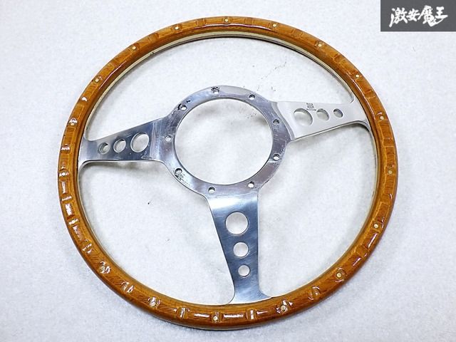 ☆曲がり無し☆ MOTOLITA モトリタ 汎用 ウッド ステアリング ハンドル