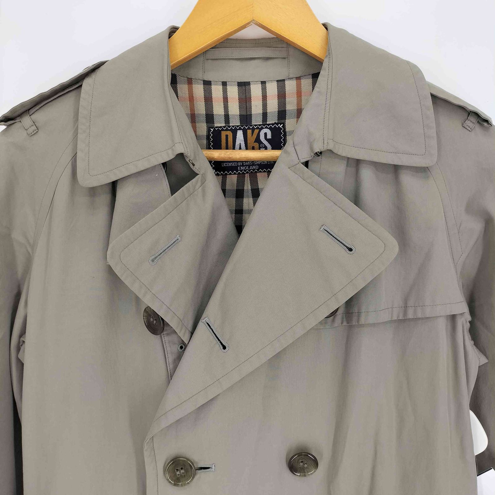 ダックス DAKS ベルト付き トレンチコート レディース 7AB2 - メルカリ