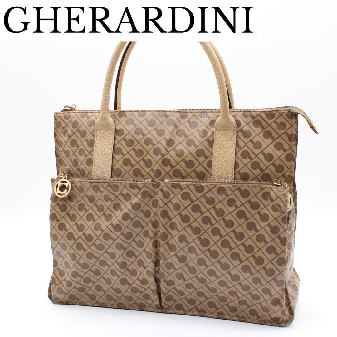 良品】GHERARDINI ゲラルディーニ ソフティ トートバッグ ブラウン