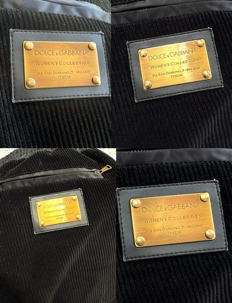  DOLCE GABBANA ドルチェ＆ガッバーナ モデル サイドライン ジップ トラックパンツ イージーパンツ コーデュロイ パンツ フ プレート 36 秋冬 ブラック プリーツ その他 パンツ