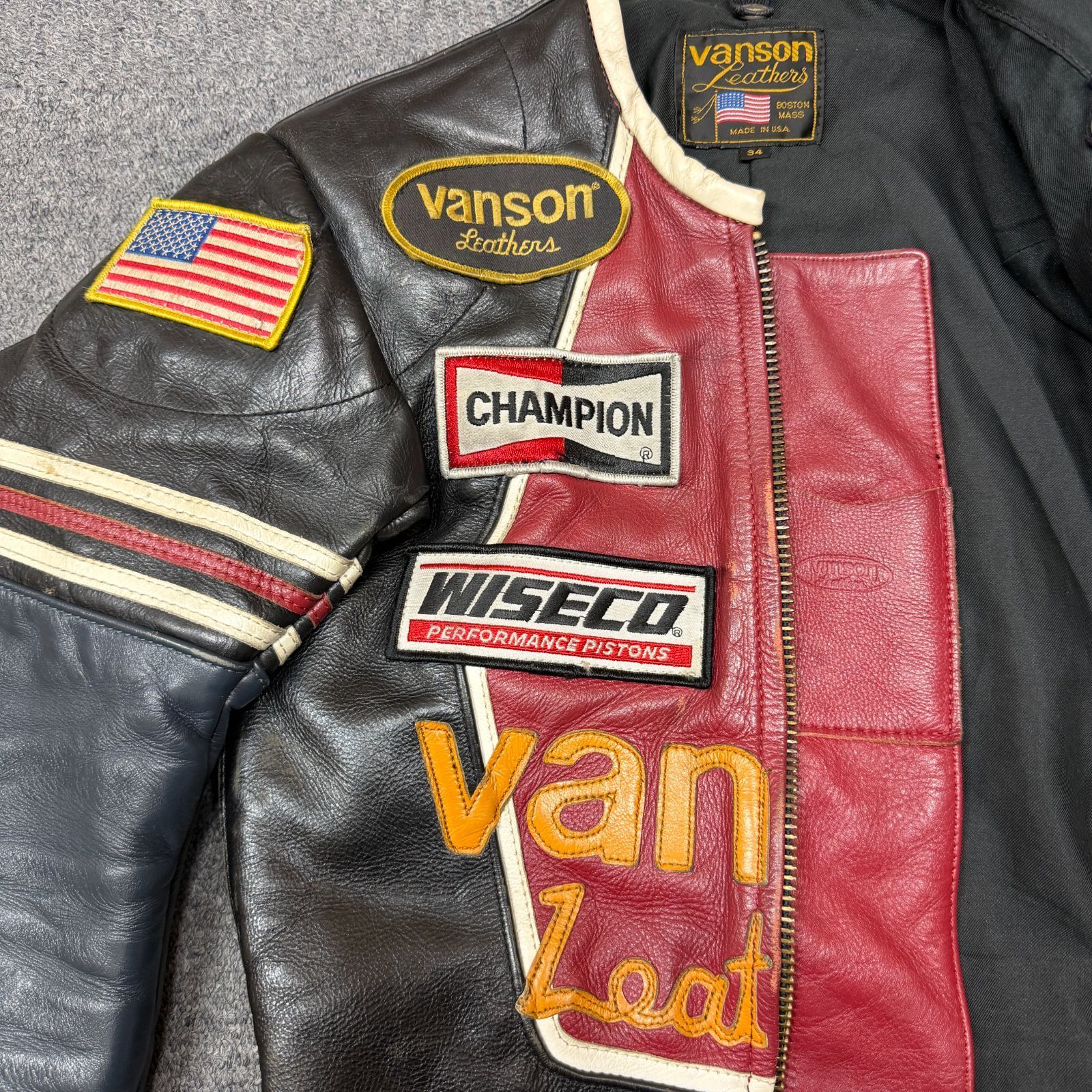 VANSON ワンスターレザージャケット シングルライダース 革ジャン