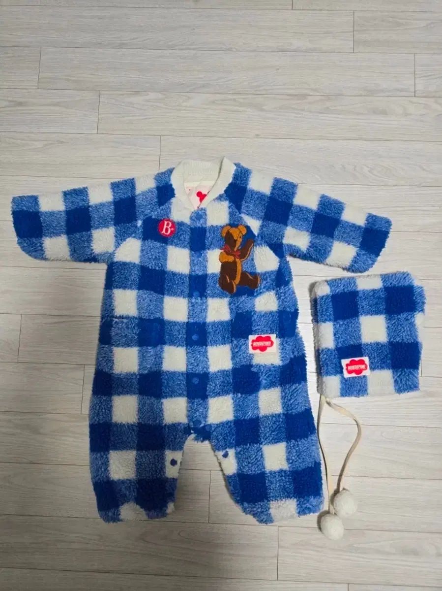 ベベデピノ ボア オーバーオール 90 100