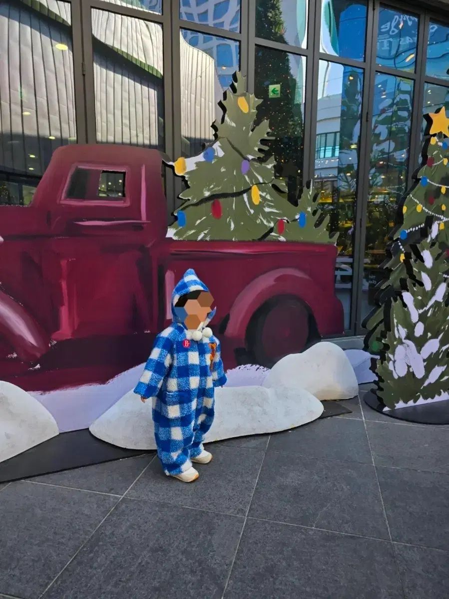  ベベデピノ ボア オーバーオール 90-100 ツーウェイ ドレスオール ベビー服(~95cm)