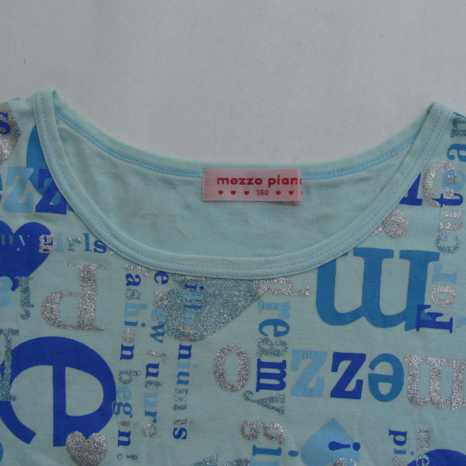 メゾピアノ 半袖 Tシャツ 160cm 中古品 メゾピアノ 半袖Tシャツ フレンチスリーブ コットン ブランド