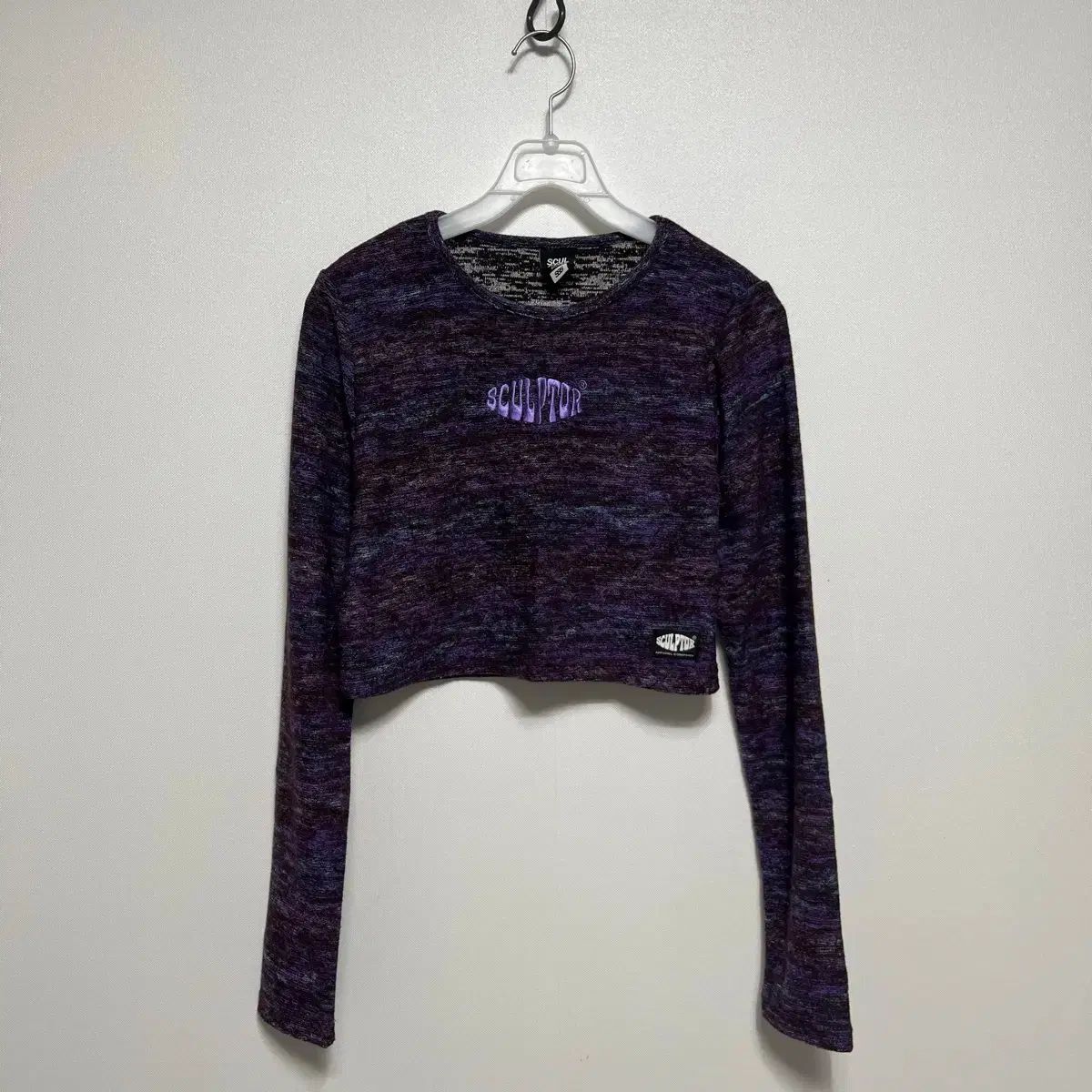 SCULPTOR スカルプター クロップド 長袖 ニットTシャツ - メルカリ