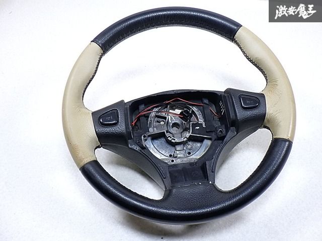ローバーミニ　ステアリング 純正 XN12A ローバーミニ クラシック ノーマル レザー ステアリング
